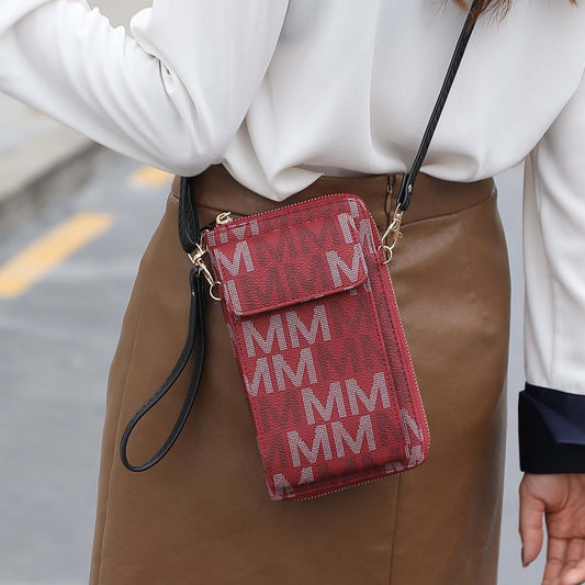 Mkf Collection by Mia K. - Cossetta Phone Crossbody in White view 2 - Mkf Collection Crossbody Bags (one-piece)