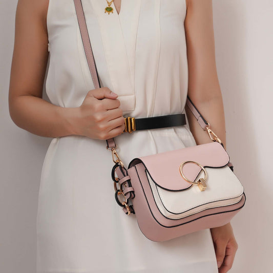 Mkf Collection by Mia K. - Fantasia Shouder Bag in Grey view 2 - Mkf Collection Bags