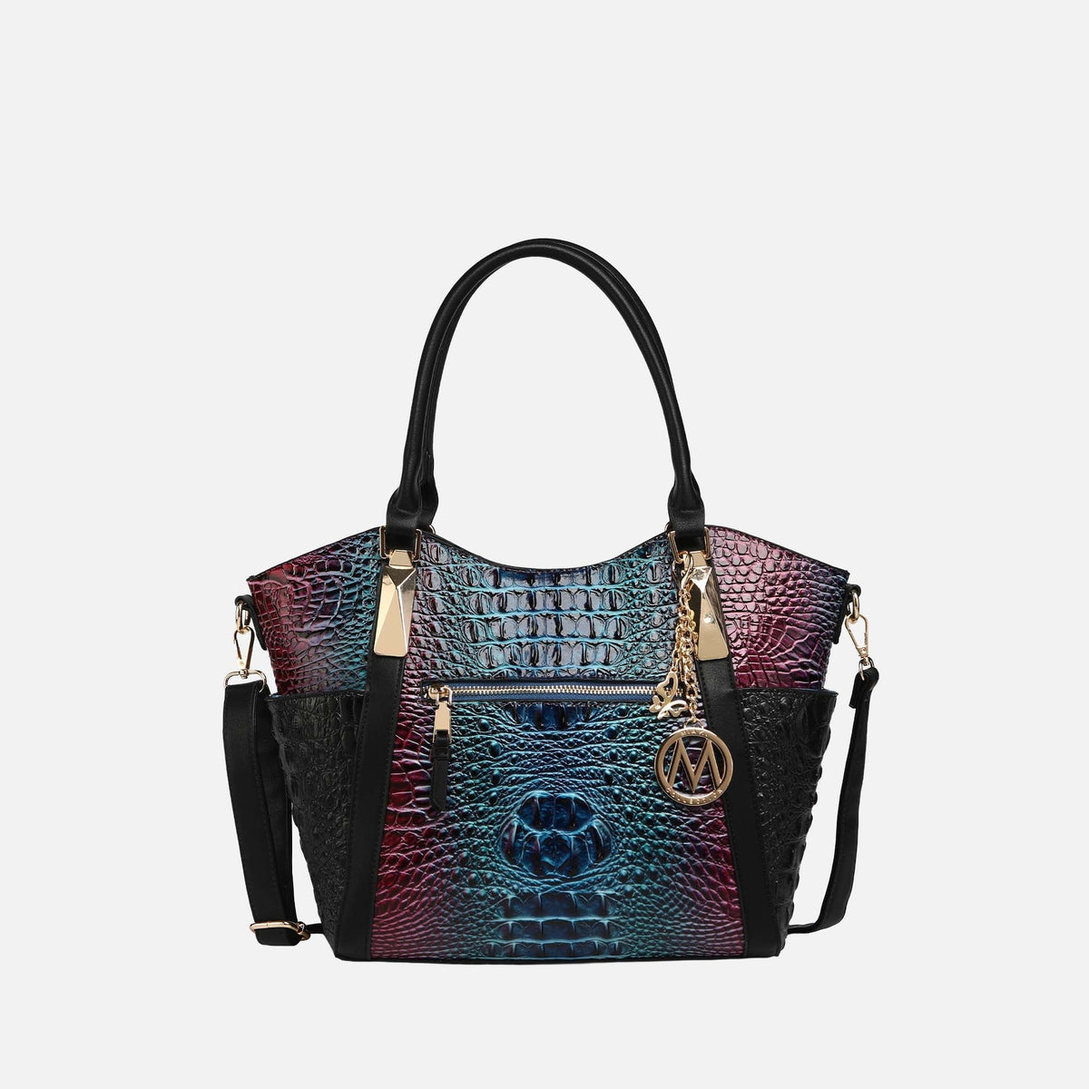 Mkf Collection by Mia K. - Janise Gradient Croc Tote Handbag view 7 - Mkf Collection Bags