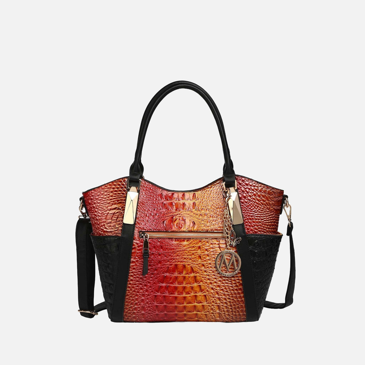 Mkf Collection by Mia K. - Janise Gradient Croc Tote Handbag view 8 - Mkf Collection Bags