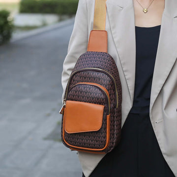 Mkf Collection by Mia K. - Kace Signature Sling Bag in Black view 2 - Mkf Collection Bags