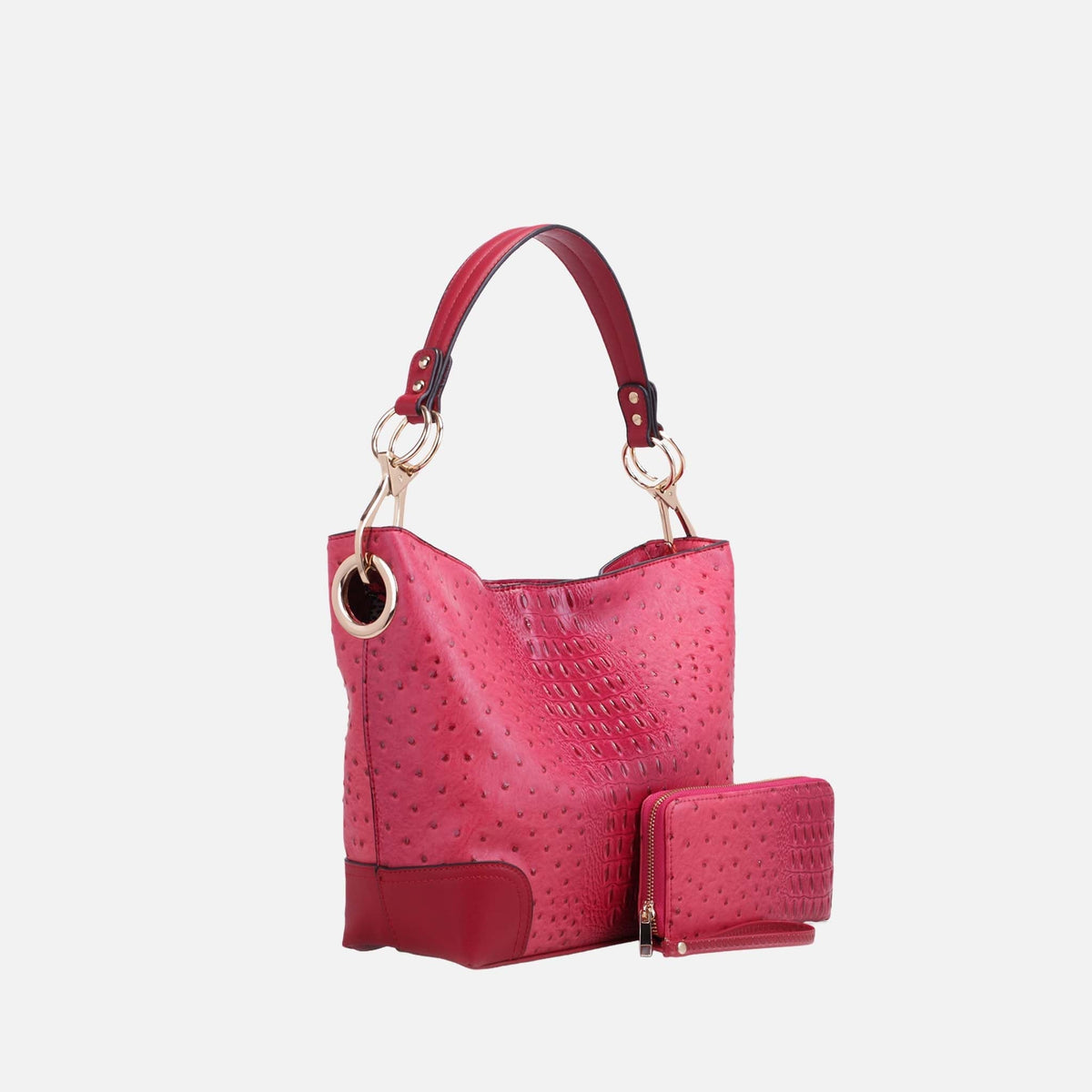 Mkf Collection by Mia K. - Wandy Shoulder Bag and Wallet Set in Violet view 13 - Mkf Collection Bags (one-piece)