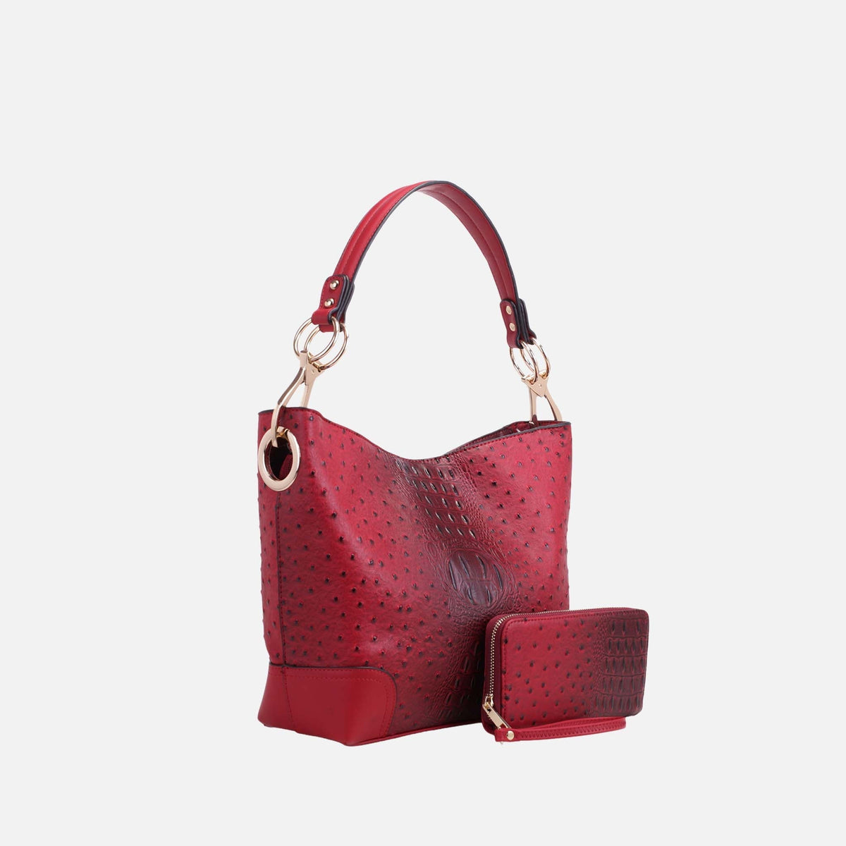 Mkf Collection by Mia K. - Wandy Shoulder Bag and Wallet Set in Green view 7 - Mkf Collection Bags (one-piece)