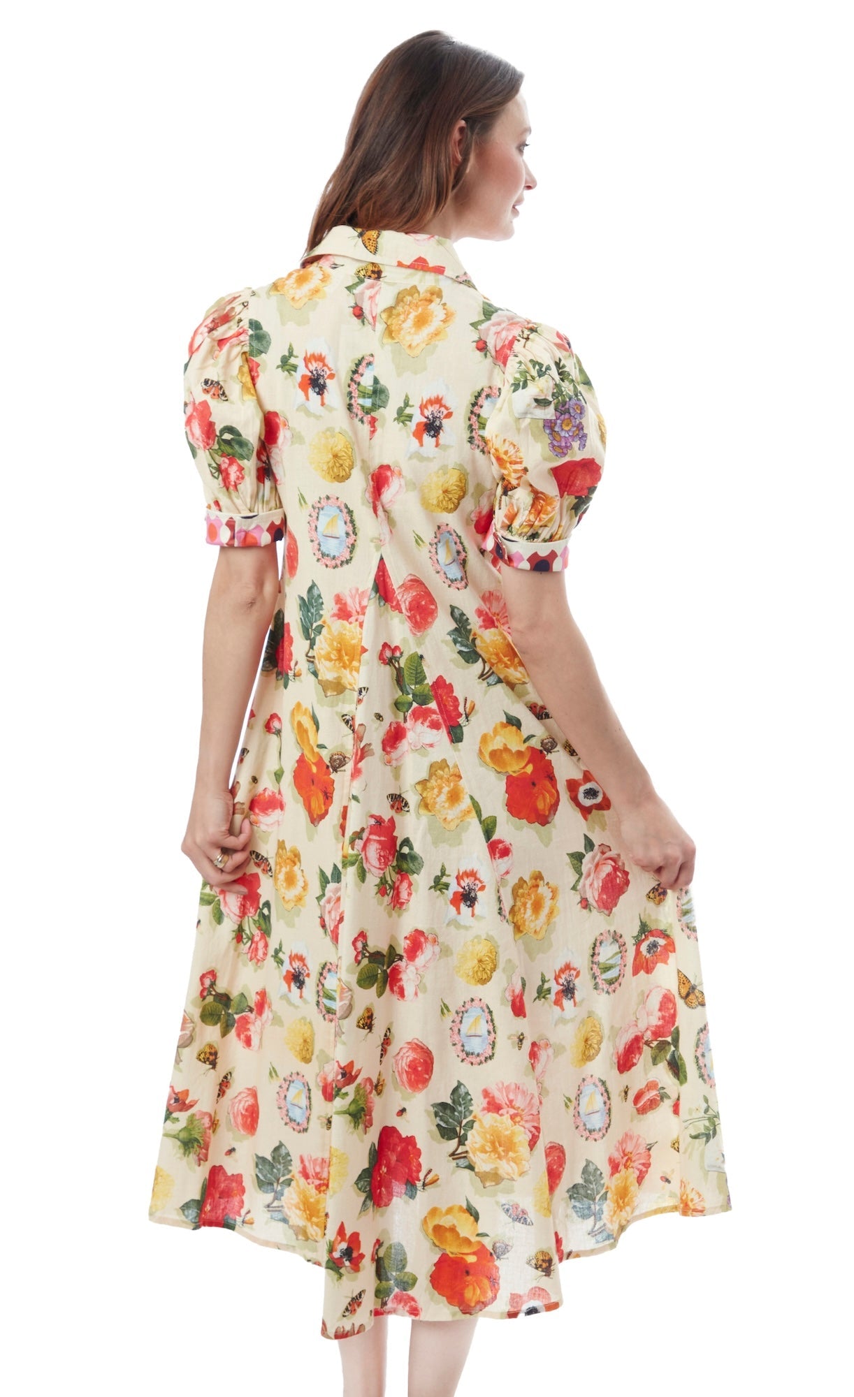 Montauk Dress Botanical Floral in XL view 5 - Floral Dress