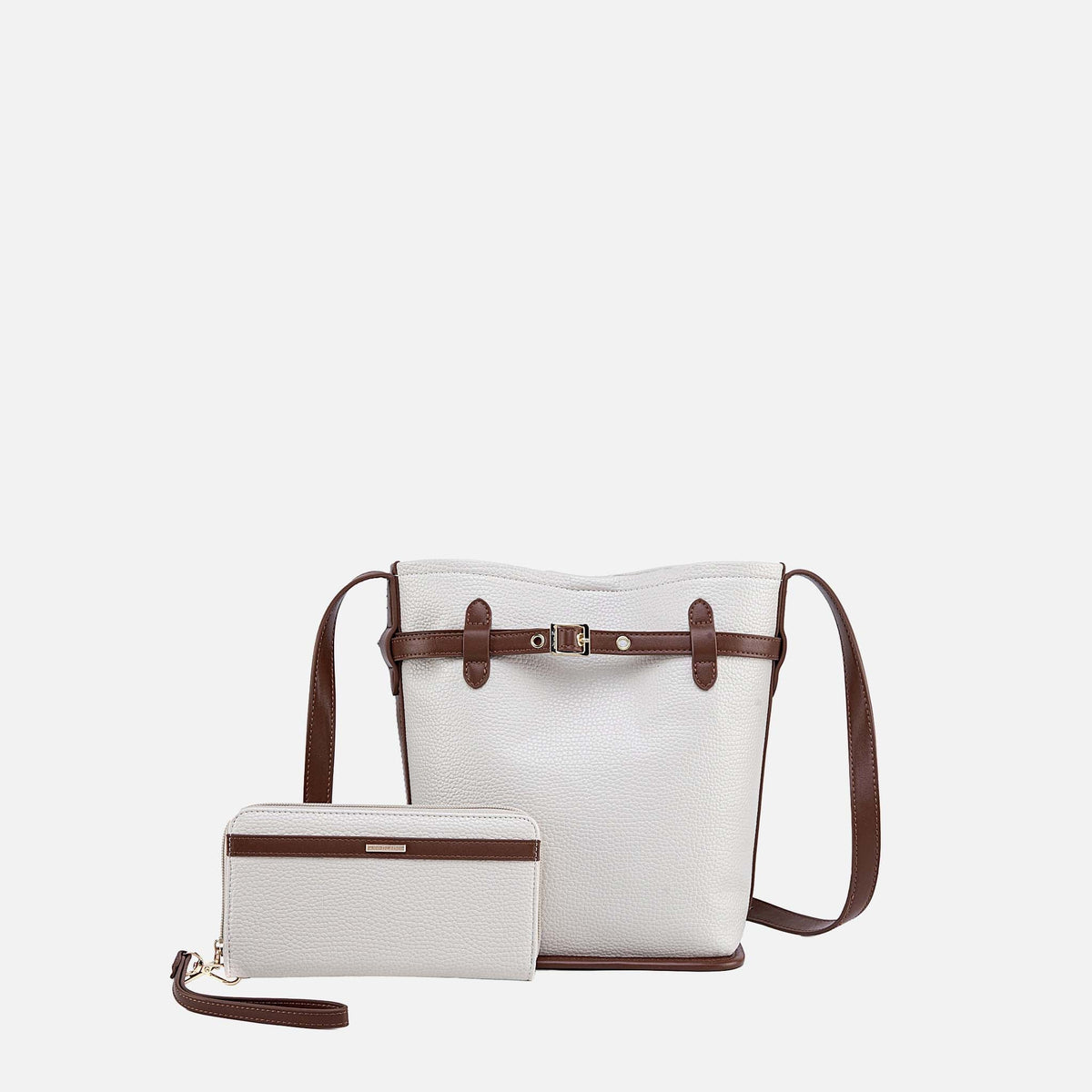 Odette Bucket Bag with Wallet in Black - Oroton Odette Bucket Bag