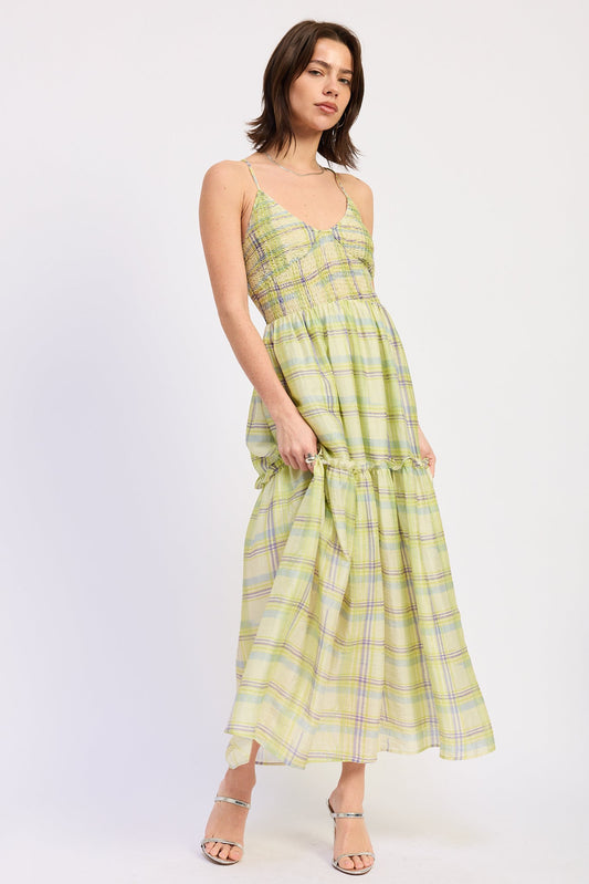 Ondine Maxi Dress in Lime view 2 - Ondine Dress