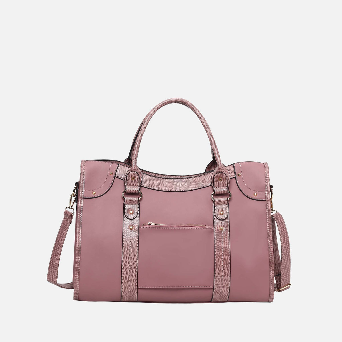Patricia Weekender Bag in Burgundy view 4 - Patricia Nash Weekender Bag