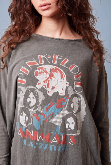 Pink Floyd Animals Long Sleeve Top in S view 2 - Pink Floyd Top Hits