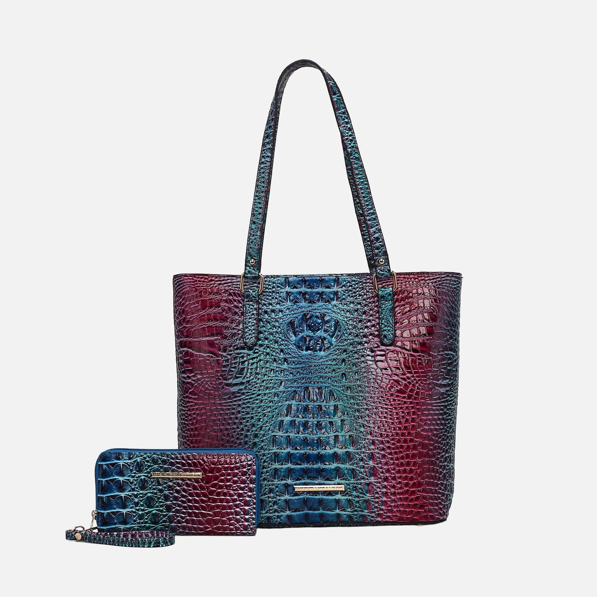 Piper Gradient Croc Tote Bag and Set view 7 - Set Tote (one-piece)