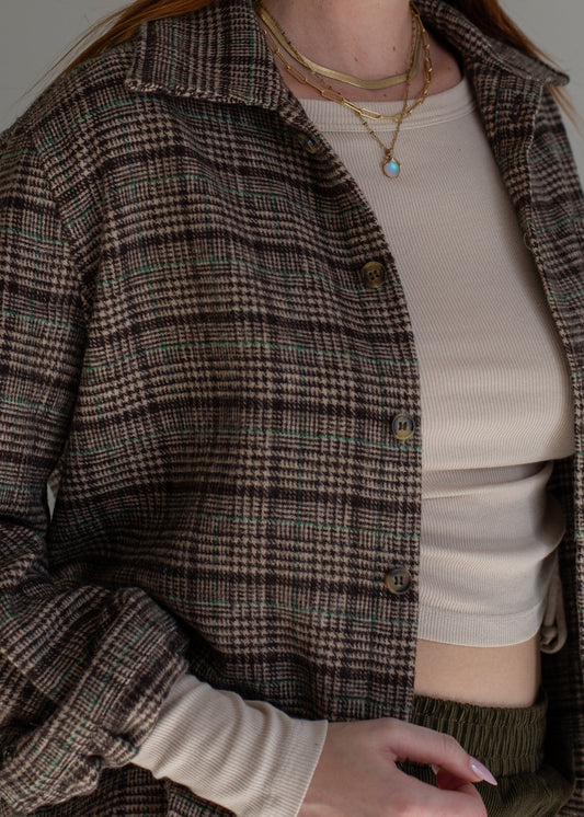 Plaid Chore Jacket in M view 2 - Plaid Chore Jacket Women (layer)