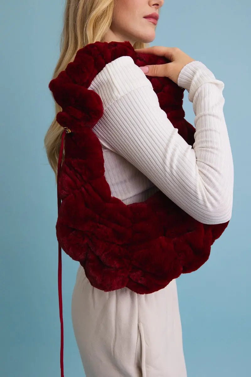 Plush Cloud Knit Cross Body Bag ☁️ - MeeeShop Women's Fashion