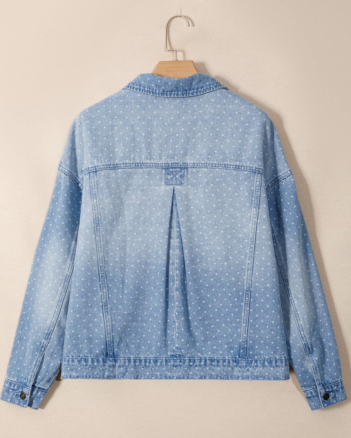 Polka Dot Denim Jacket view 10 - Pol Jacket (bottom)