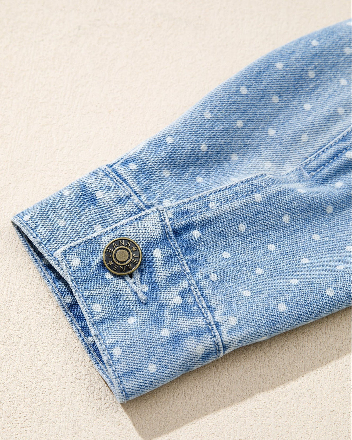 Polka Dot Denim Jacket view 8 - Pol Jacket (bottom)