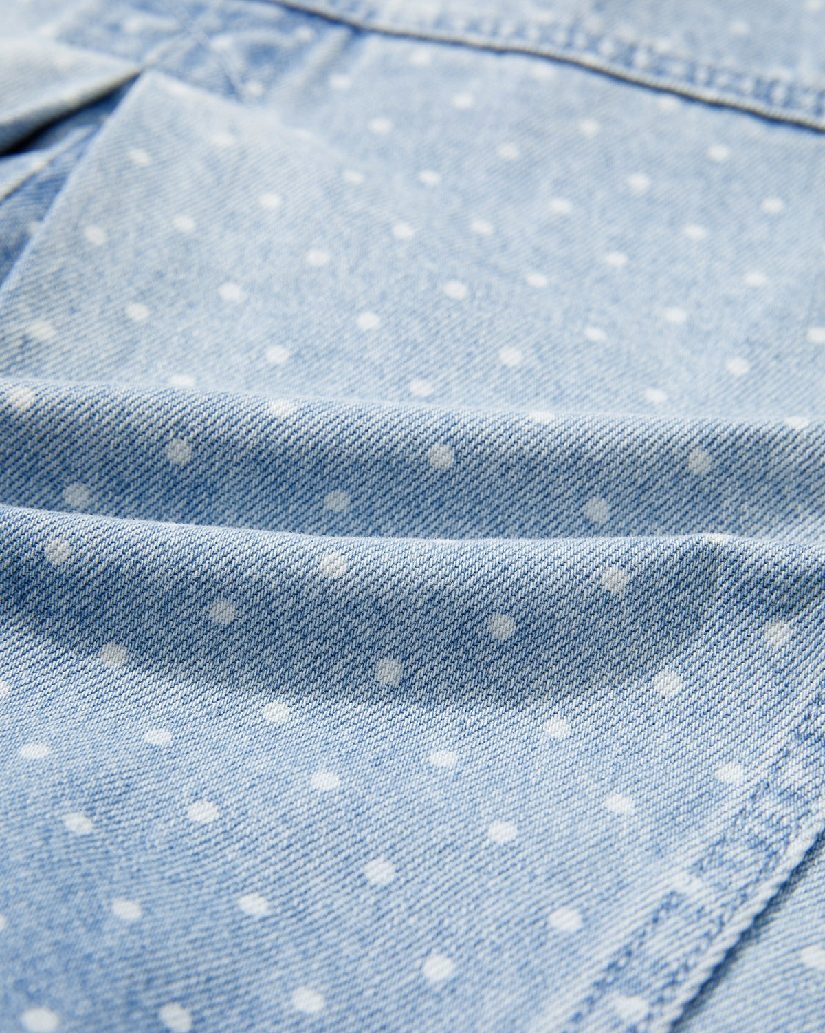 Polka Dot Denim Jacket view 9 - Pol Jacket (bottom)