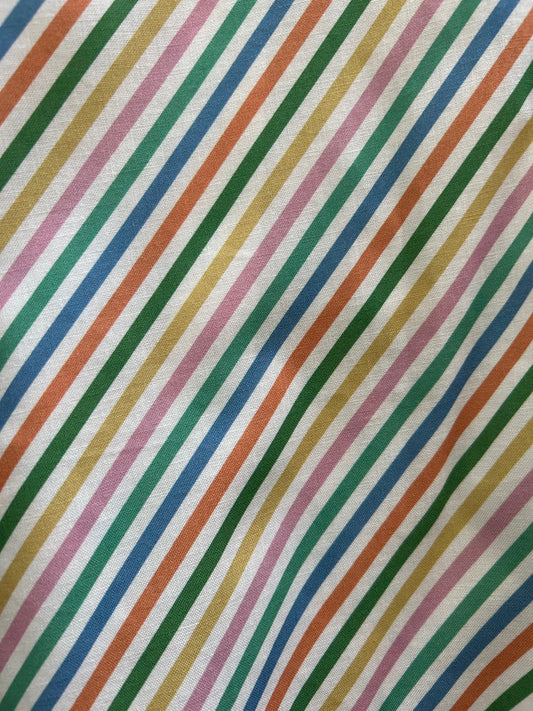 Rainbow Stripe Skater Skirt in S view 2 - Rainbow Striped Skirt Set