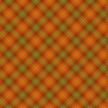 Retrolicious Orange Plaid Greta Dress in S view 2