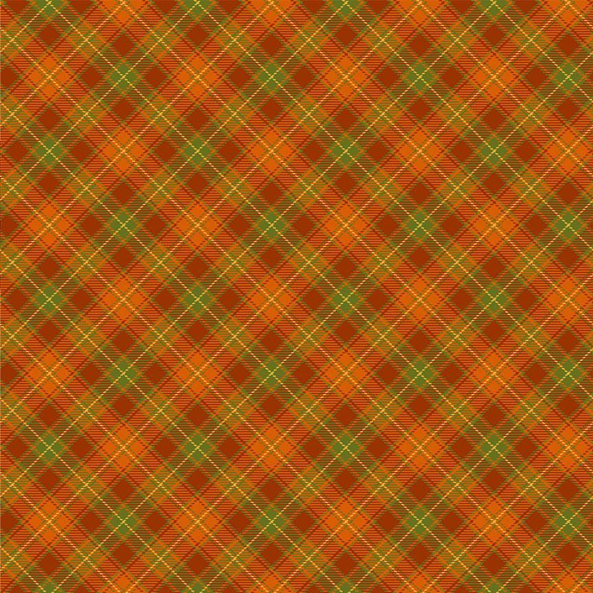 Retrolicious Orange Plaid Greta Dress in S view 2