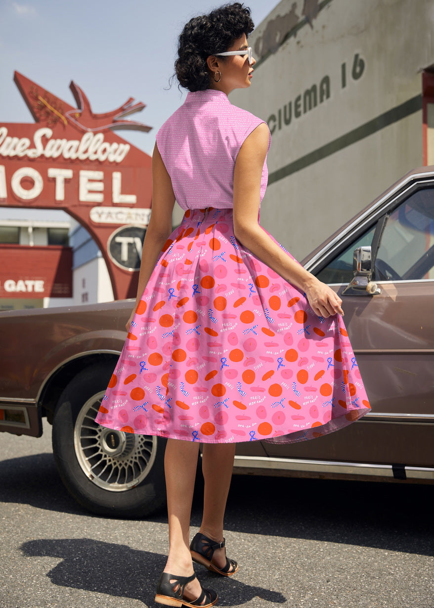 Retrolicious Paris Doris Skirt in XL view 5