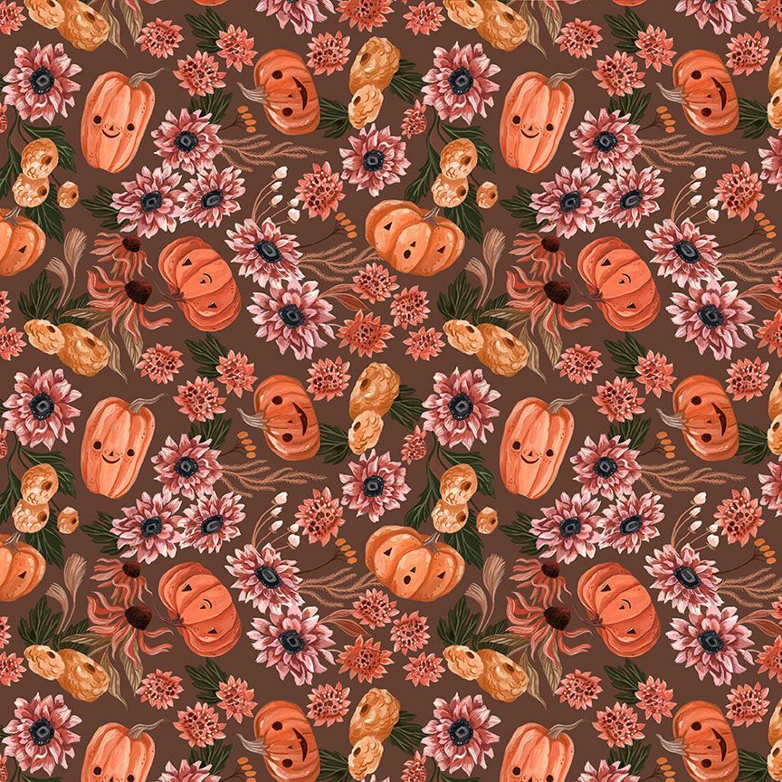Retrolicious Pumpkins & Flowers Greta Dress in S view 2 - Retrolicious Pumpkin Dress
