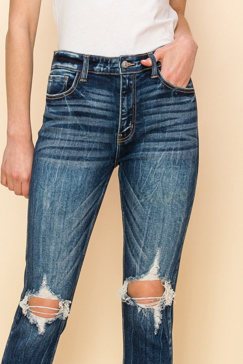 Ruby High Rise Stretch Ankle Cigarette Jeans in 13 (30) view 7 - High-Waisted - Ruby High Rise Bootcut Jeans (bottom)