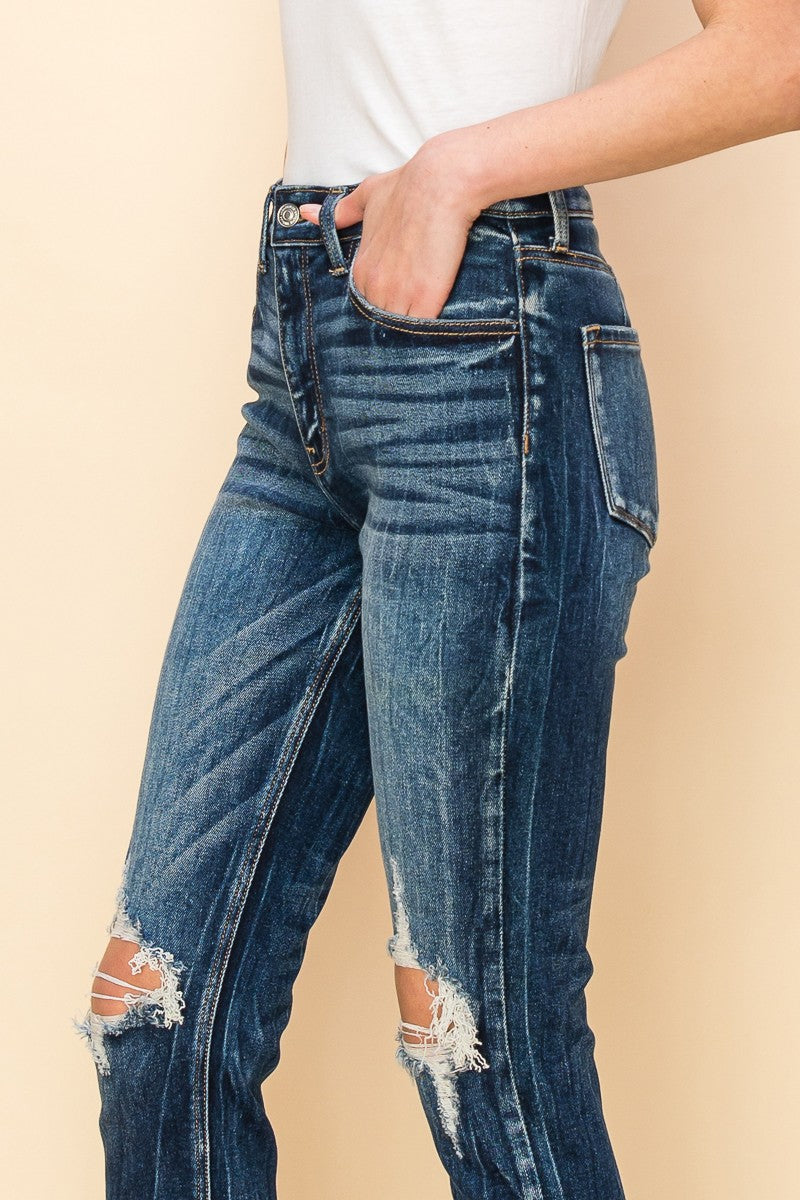 Ruby High Rise Stretch Ankle Cigarette Jeans in 15 (31) view 8 - High-Waisted - Ruby High Rise Bootcut Jeans (bottom)