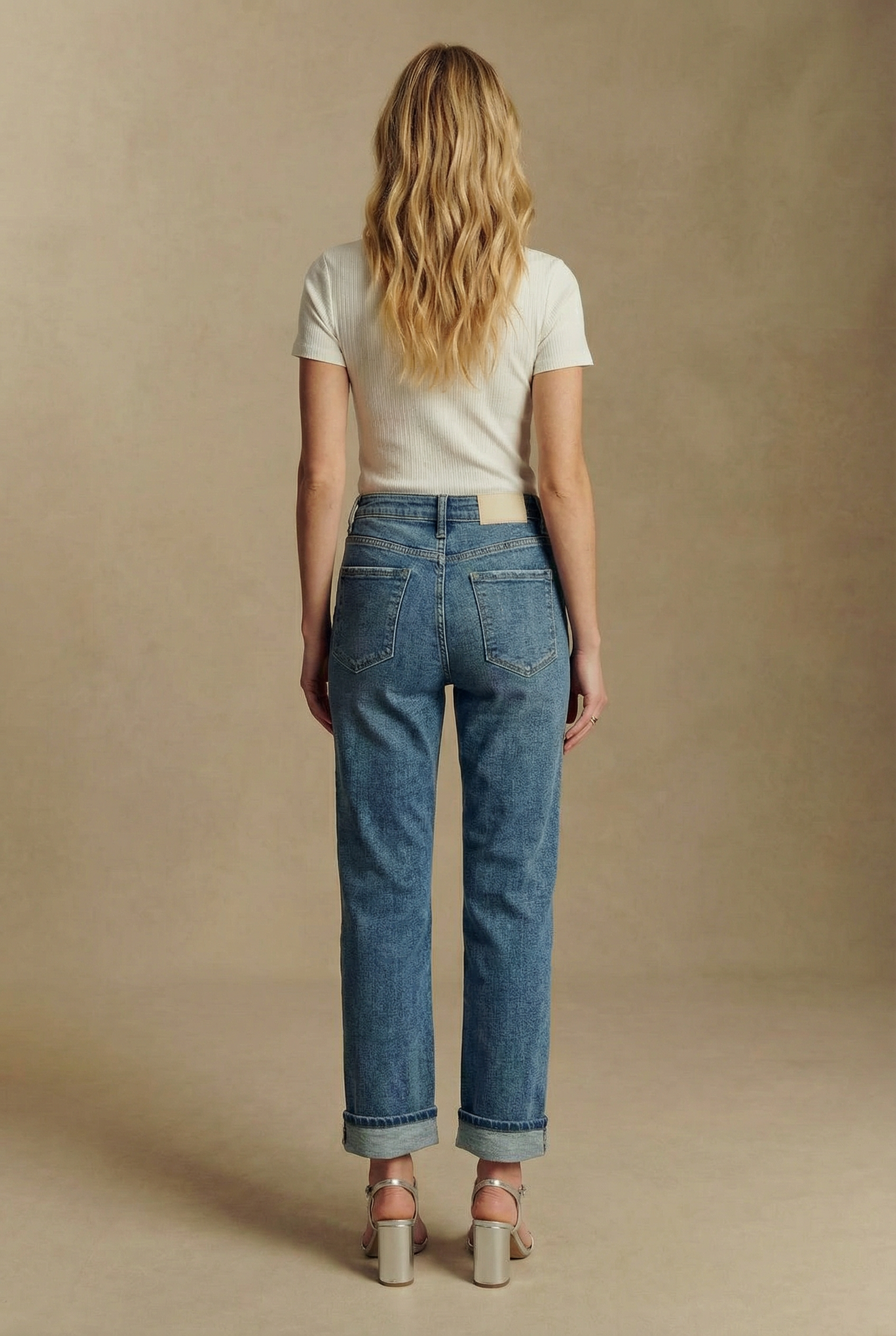 sabine tummy control Sabine Tummy Control High Rise Slim Straight Jeans view 13 (bottom) - shop at us.meeeshop