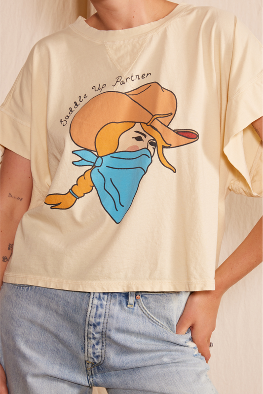 "saddle Up" Tee in S view 2 - Saddle Tee Pvc (top)