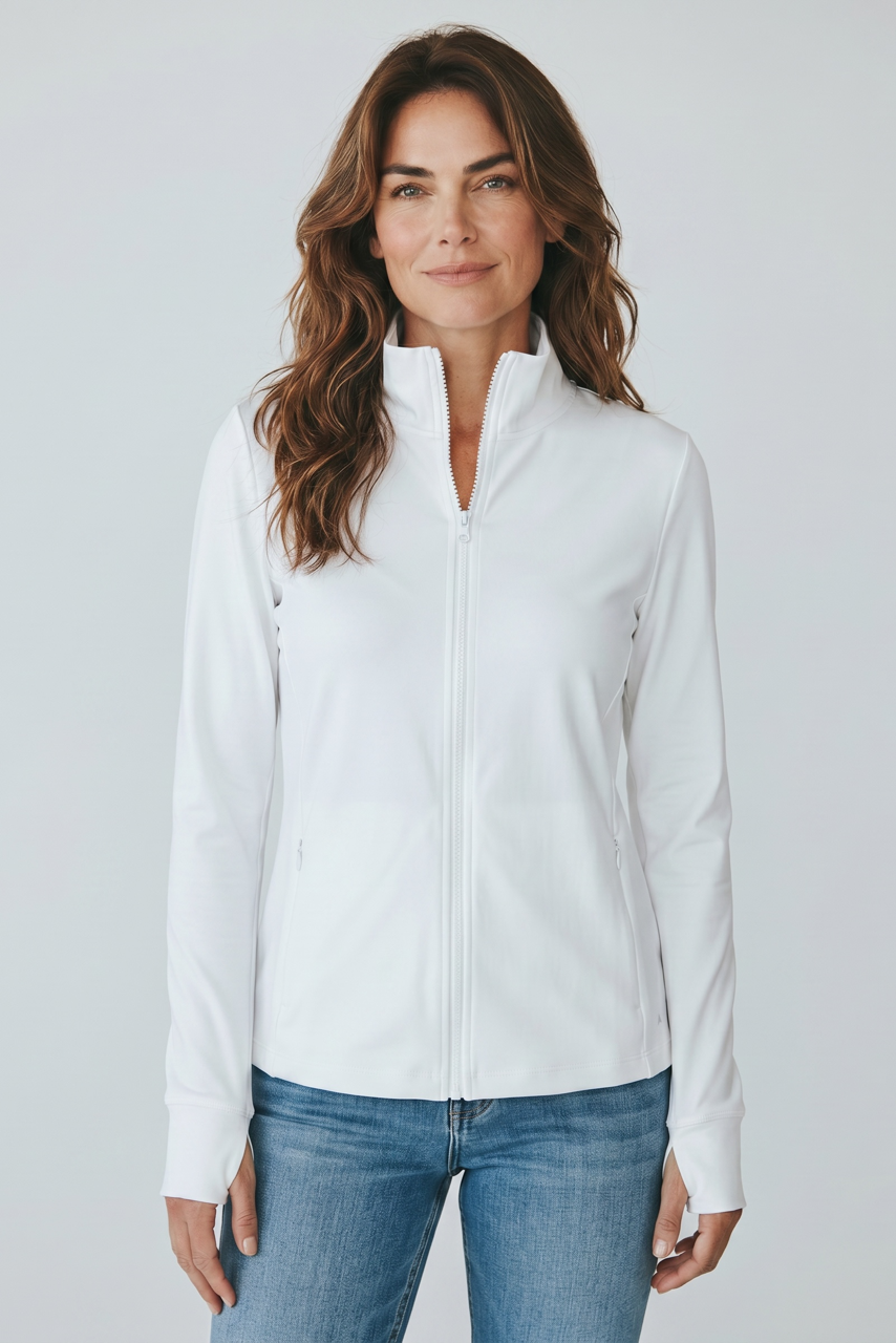 Snoskins Sport Full Zip Jacket in Jazzy view 9 - Sports Full Jacket (layer)