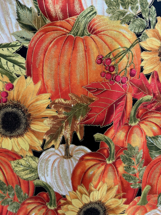 Sunflower & Pumpkin Skater Skirt in S view 2 - Sunflower Pumpkin Shirt