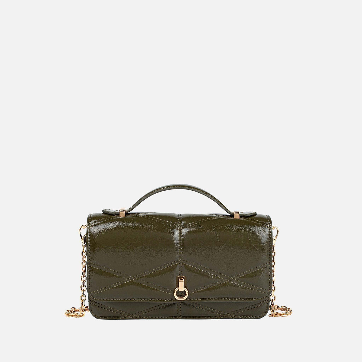 Suzanne Shoulder Bag in Coffee view 6 - Suzanne Shoulder Bag Ysl