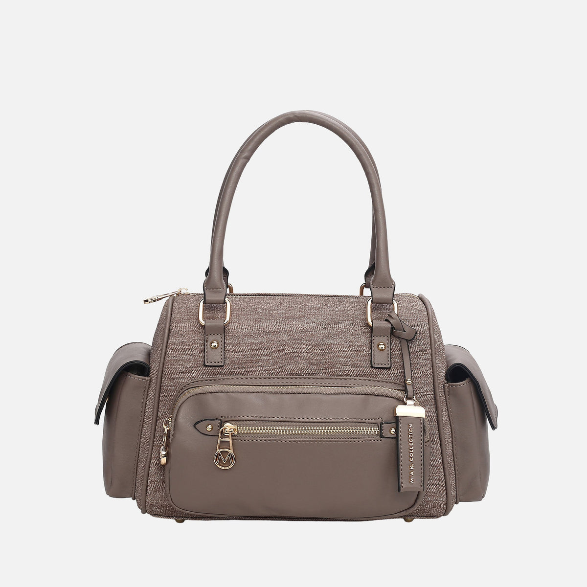Thalia Shoulder Bag in Taupe view 8 - Talia Shoulder Bag