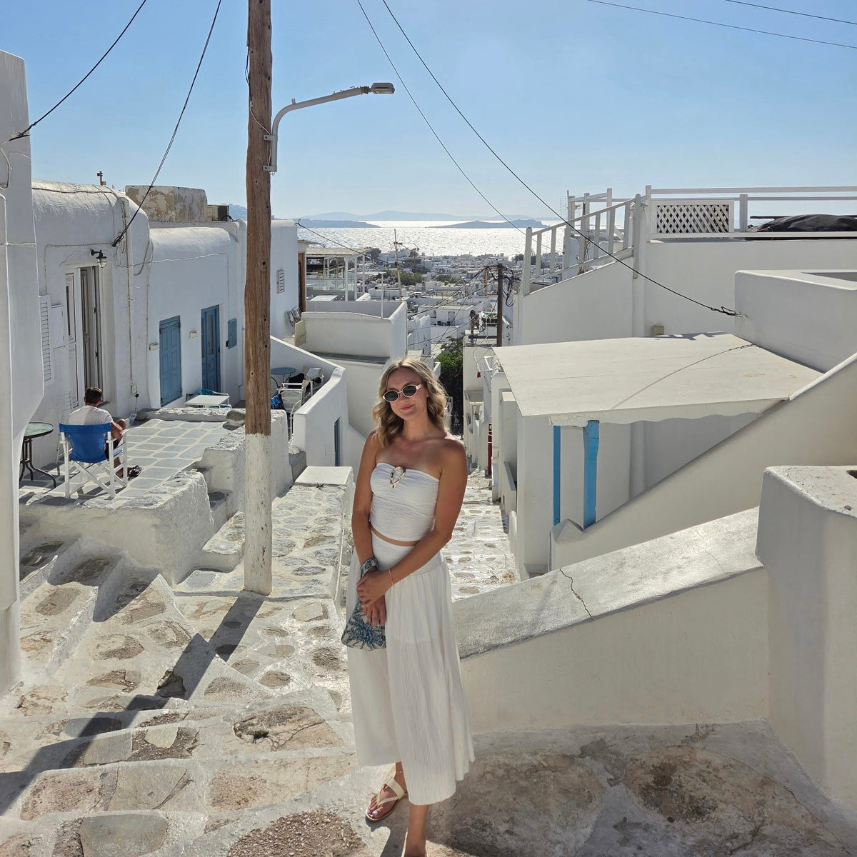 The Palm Beach Blue Handbag view 7 - Summer Outfit Idea - Palm Beach Handbags