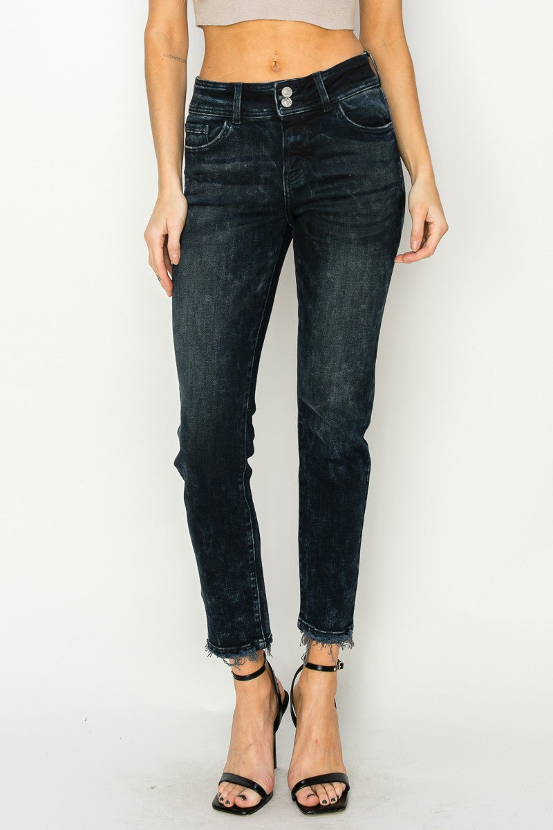 Thea Mid Rise Cigarette Jeans in 3 (25) view 2 (bottom)