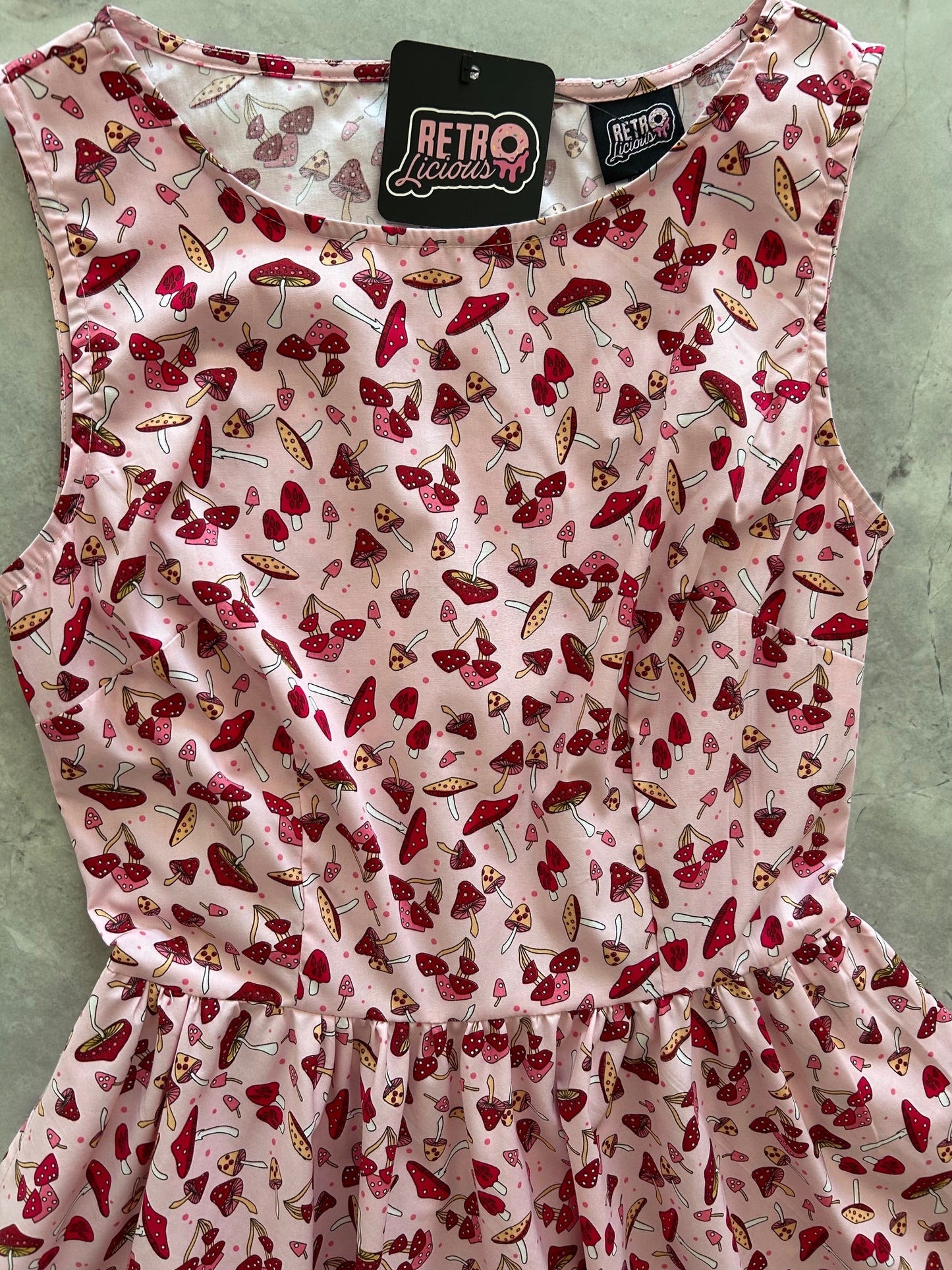 Toadstool Vintage Dress in 1X view 6 - Vintage Mushroom Dress
