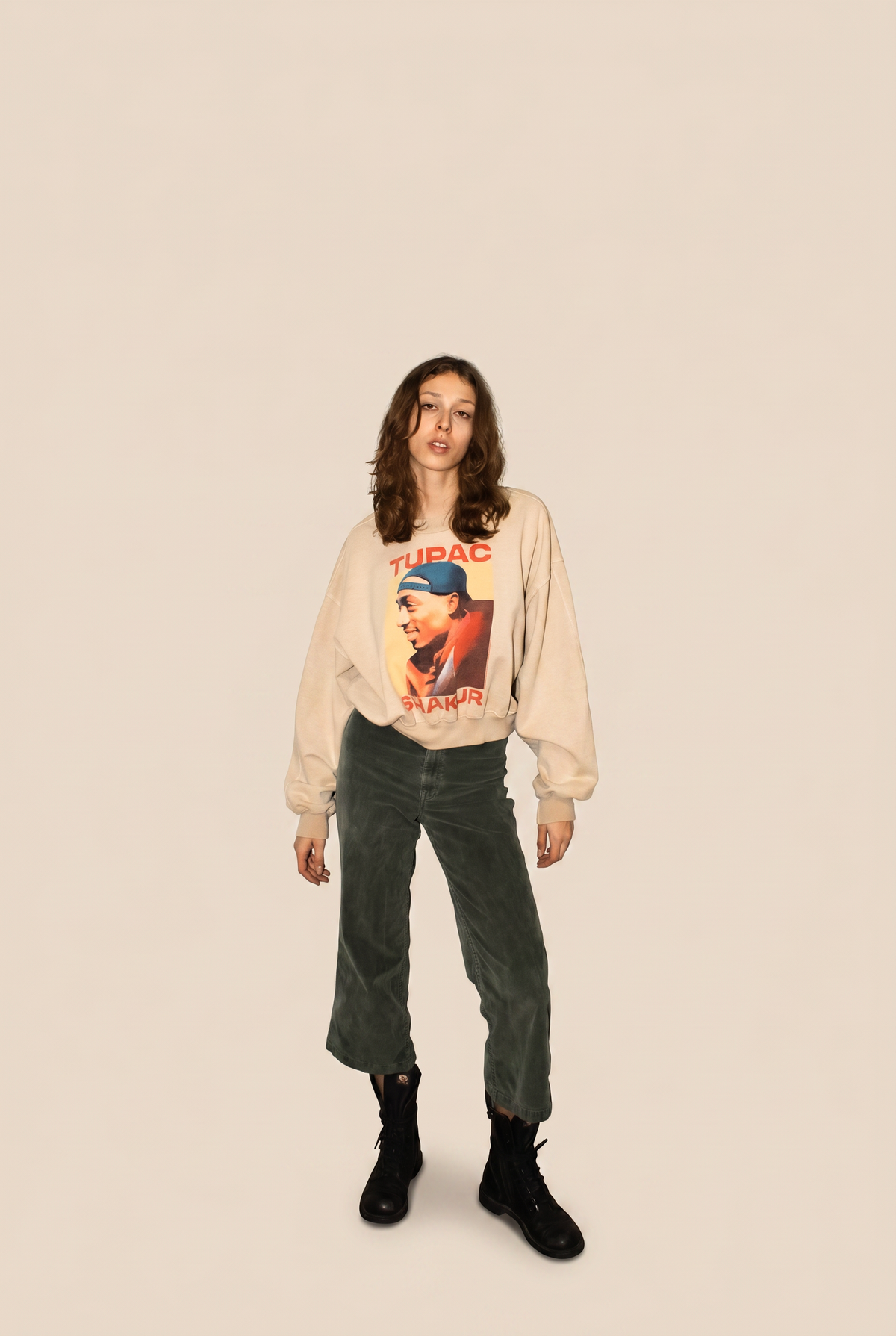 Tupac Shakur Sweatshirt in M view 3 - Tupac Shakur T Shirt (top)
