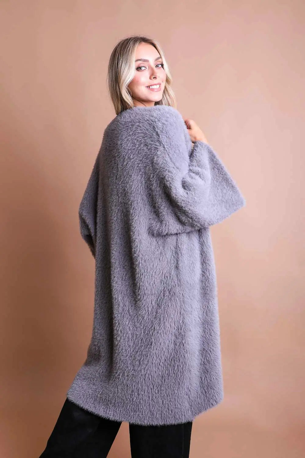 Ultra-soft Luxe Mohair Knit Cardigan Top - MeeeShop Women's Fashion