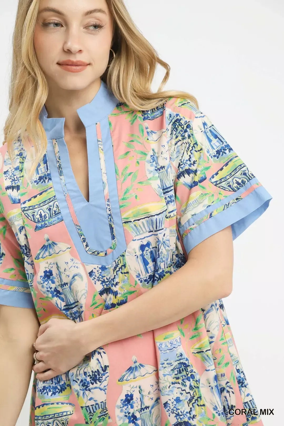 umgee mix abstract Umgee Mix Abstract Print Mini Dress view 5 (dress) - shop at us.meeeshop