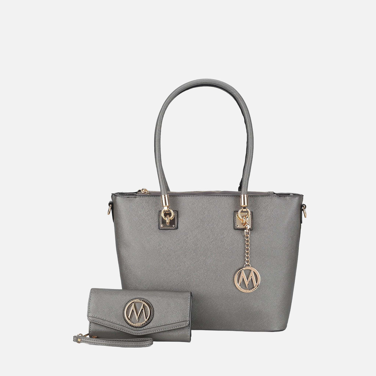 Vanessa Tote and Set in Light Grey view 7 - Set Tote (one-piece)