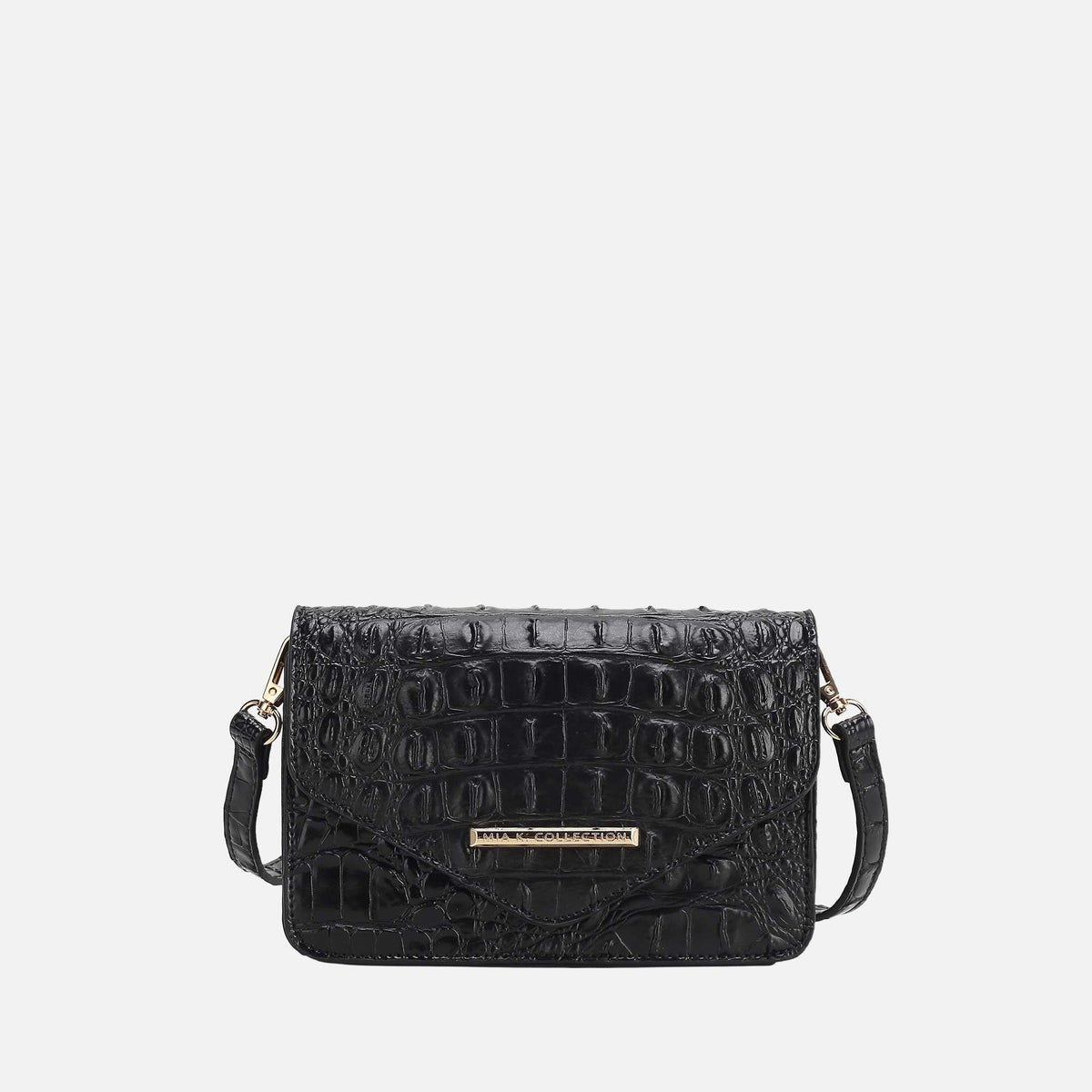 Vanta Solid Croc Saddle Bag view 9