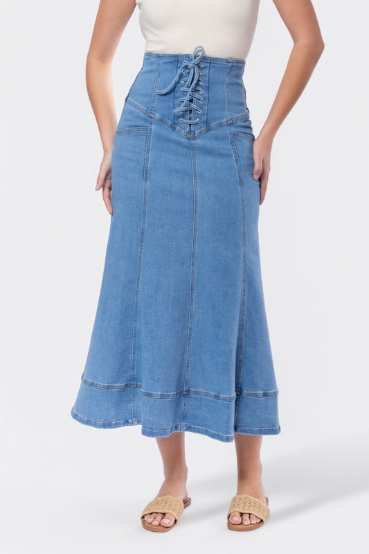 Vera Skirt (blue) in S view 2 - Vera Blue Dress