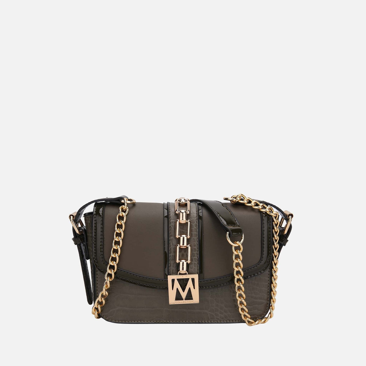 Wendalyn Shoulder Handbag in Light Grey view 5