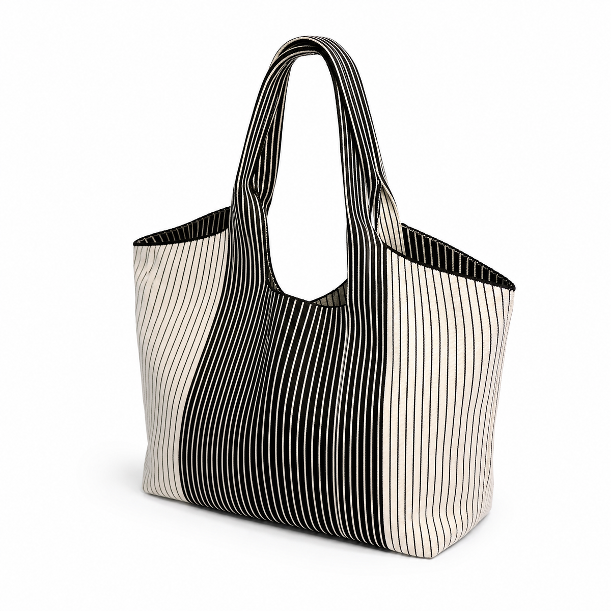 White Everyday Tote view 4 - White Everyday Bag (top)