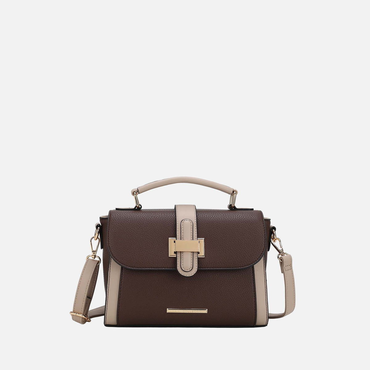 Willa Shoulder Bag in Charcoal Gray view 10 - Willa Shoulder Bag Tory Burch