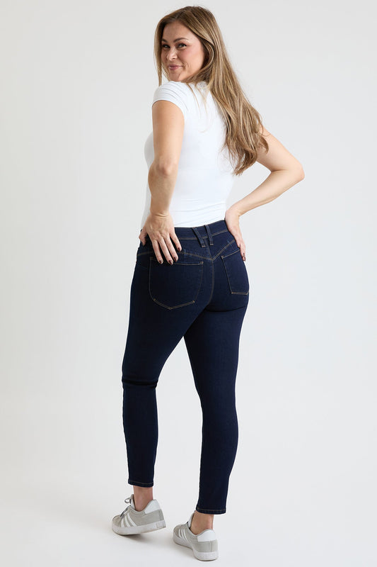 Women's High Rise Curve Confidence Skinny Jeans in S Midnight Sky Blue view 2 - High-Waisted - Women High Jeans