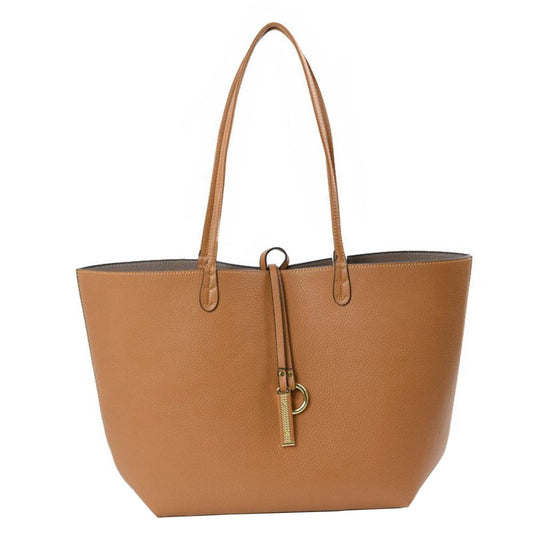Women's Kendra Reversible Supersoft Vegan Leather Tote Handbag Crossbody Bag in Grey view 2 - Crossbod Tote