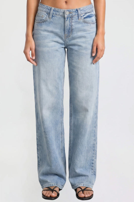 Women's Luxe Britney Wide Leg Jeans in R Olympic Blue view 2 - Women'S Luxe Jeans (bottom)