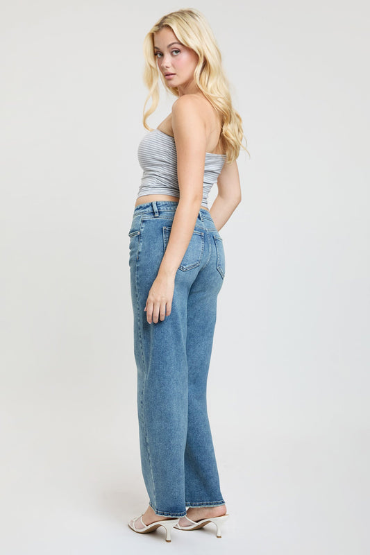 Women's Wide Leg Jeans in R Olympic Blue view 2 - Women'S Wide Jeans (bottom)