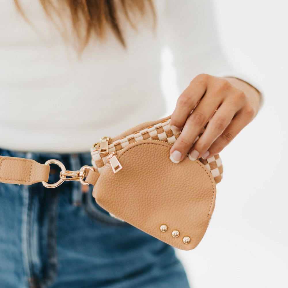 Wonderlust Woven Dual Pouch Wristlet - Color!