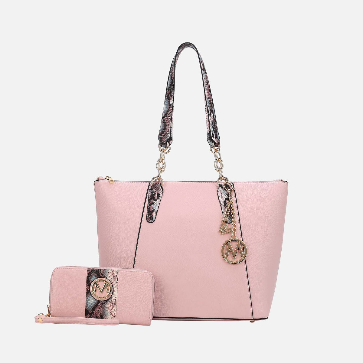 Ximena Tote Bag and Wallet Set in Taupe view 10 - Ximena Bags (one-piece)