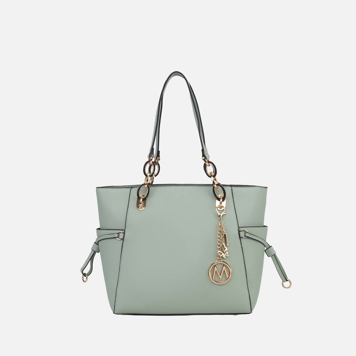 Yale Tote Bag with Matching Wallet in Seafoam view 12